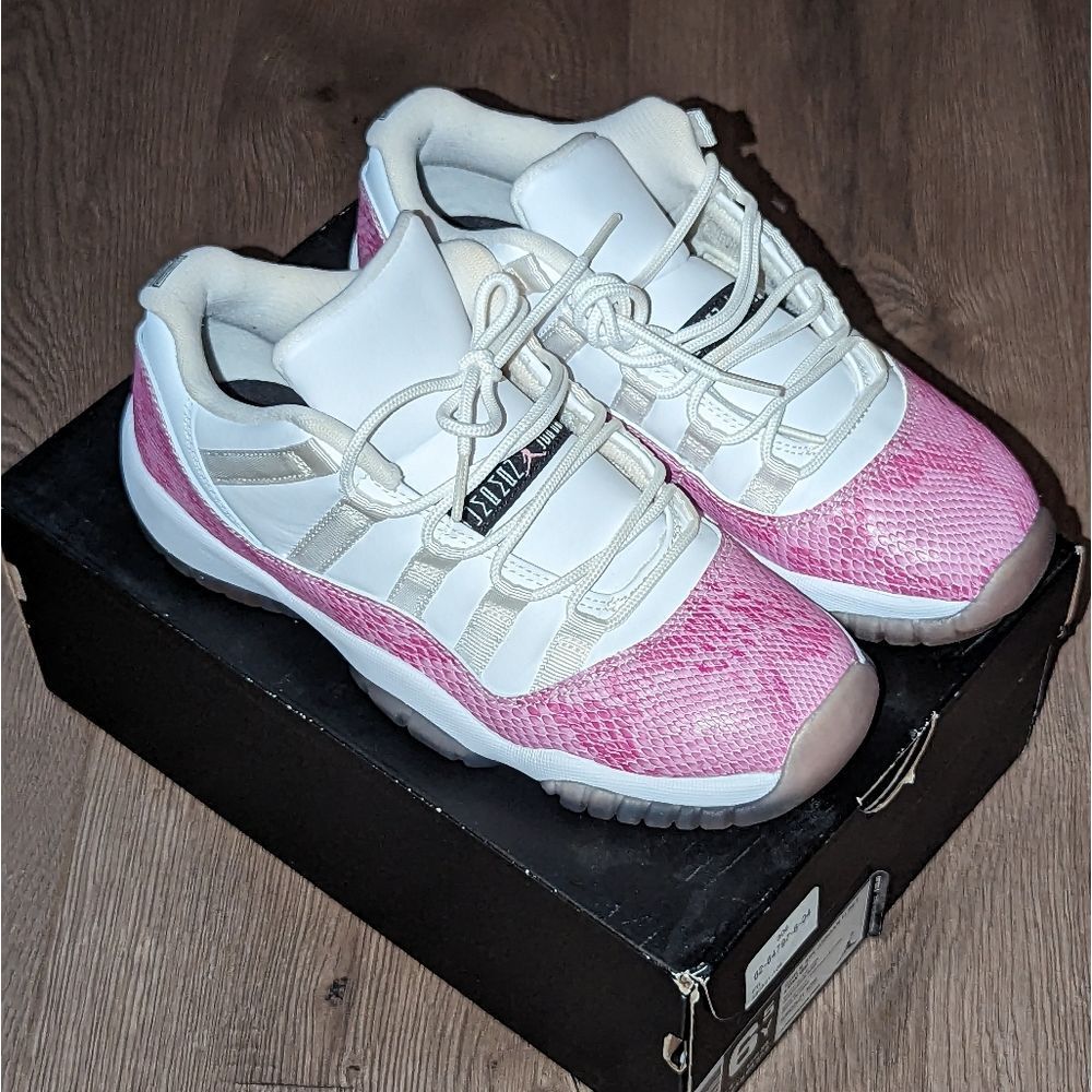 Jordan Retro Low 11's Pink Snakeskin